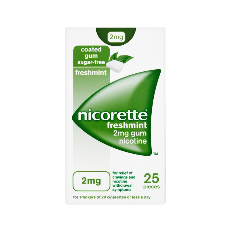 Nicorette Freshmint 2mg Sugar Free Coated Gum 105 Pieces